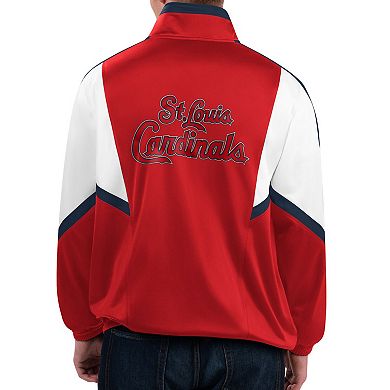 Men's Starter Red St. Louis Cardinals Lead Runner Full-Zip Jacket