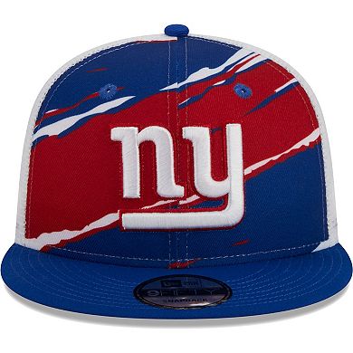 Men's New Era Royal New York Giants Tear Trucker 9FIFTY Snapback Hat
