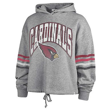 Women's '47 Gray Arizona Cardinals Upland Bennett Pullover Hoodie