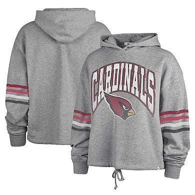Women's '47 Gray Arizona Cardinals Upland Bennett Pullover Hoodie