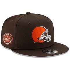 Men's New Era Brown Cleveland Browns A-Frame Trucker 9FORTY Adjustable Hat