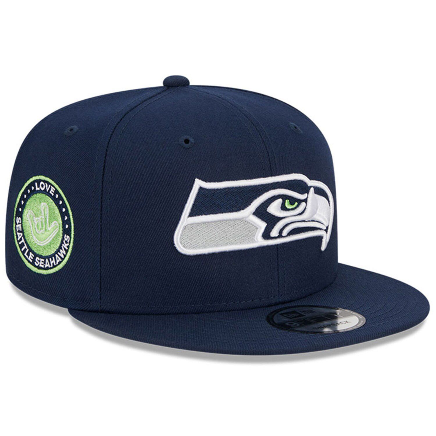 New Era Navy Seattle Seahawks Horizon 9FORTY Snapback Hat