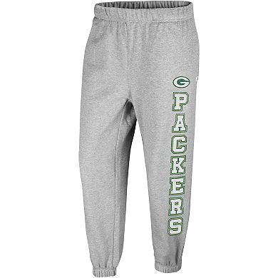 Women's '47 Gray Green Bay Packers Double Pro Harper Jogger Sweatpants