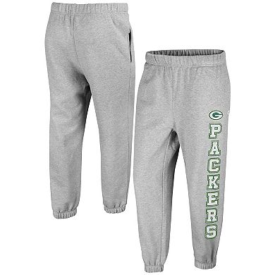 Women's '47 Gray Green Bay Packers Double Pro Harper Jogger Sweatpants