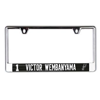 WinCraft Victor Wembanyama San Antonio Spurs Acrylic License Plate Frame