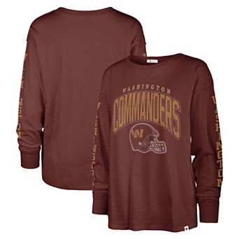 Women's '47 Burgundy Washington Commanders Tom Cat Long Sleeve T-Shirt