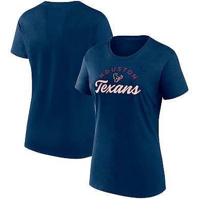 Women's Fanatics Branded Navy Houston Texans Primary Component T-Shirt