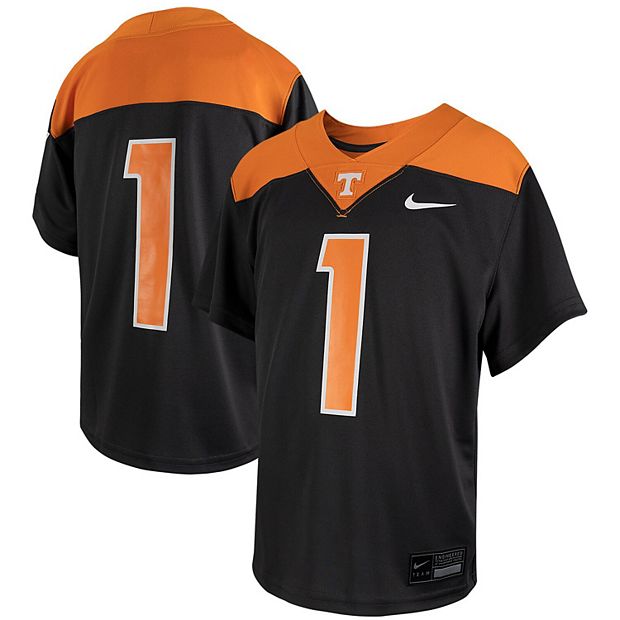 Youth Nike 1 Anthracite Tennessee Volunteers Football Game Jersey