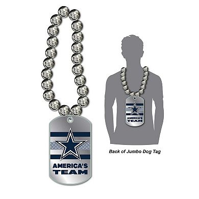 MOJO Dallas Cowboys Jumbo Dog Tag Necklace