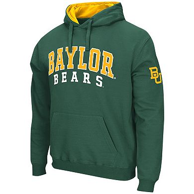 Men's Colosseum Green Baylor Bears Double Arch Pullover Hoodie