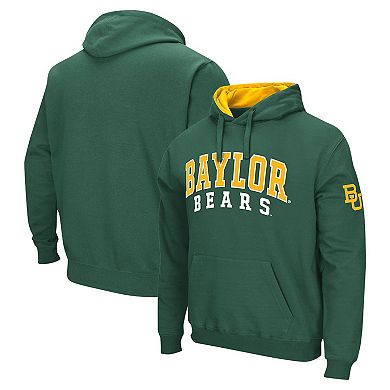 Men's Colosseum Green Baylor Bears Double Arch Pullover Hoodie