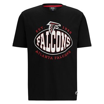 Men's BOSS X NFL Black Atlanta Falcons Trap T-Shirt