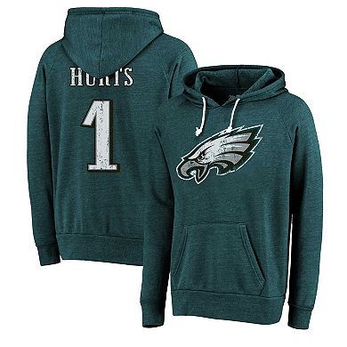 Men's Majestic Threads Jalen Hurts Green Philadelphia Eagles