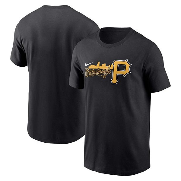 Men's Nike Black Pittsburgh Pirates Local Team Skyline T-Shirt