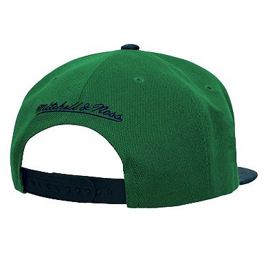 Men's Mitchell & Ness Kelly Green Dallas Stars Core Team Ground 2.0 Snapback Hat