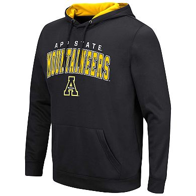 Men's Colosseum Black Appalachian State Mountaineers Resistance Pullover Hoodie