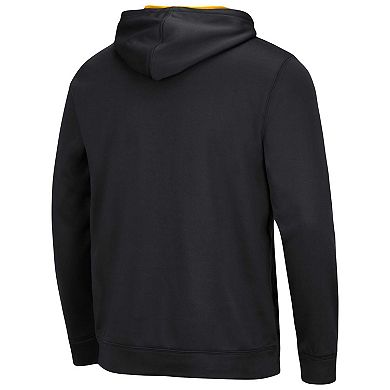 Men's Colosseum Black Appalachian State Mountaineers ResistanceÂ Pullover Hoodie
