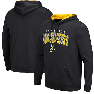 Men's Colosseum Black Appalachian State Mountaineers Resistance Pullover Hoodie