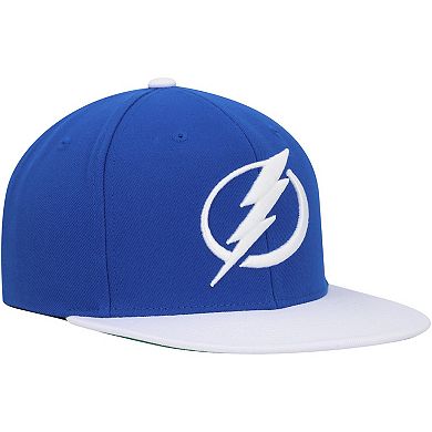 Men's Mitchell & Ness Blue Tampa Bay Lightning Core Team Ground 2.0 Snapback Hat