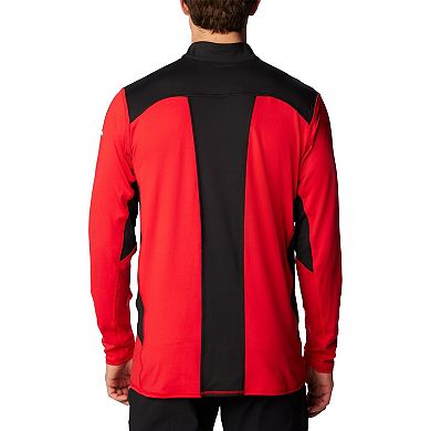 Men's Columbia Scarlet Nebraska Huskers Tech Trail™ Omni-Shade Quarter-Zip Top