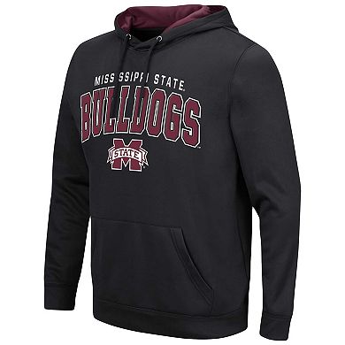 Men's Colosseum Black Mississippi State Bulldogs ResistanceÂ Pullover Hoodie
