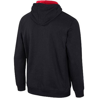 Men's Colosseum Black Ohio State Buckeyes Half-Zip Hoodie