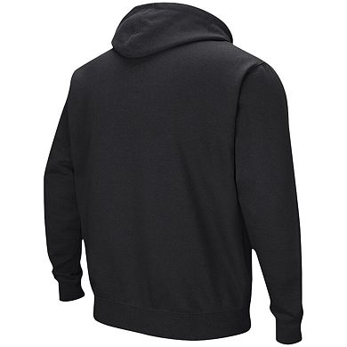 Men's Colosseum Black Alabama Crimson Tide Double Arch Pullover Hoodie