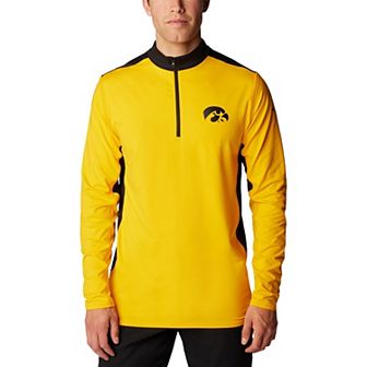 Men's Columbia Gold Iowa Hawkeyes Tech Trail™ Omni-Shade Quarter-Zip Top