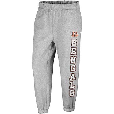 Women's '47 Gray Cincinnati Bengals Double Pro Harper Jogger Sweatpants