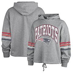 Youth Mitchell & Ness Royal New England Patriots Big Face Pullover Hoodie