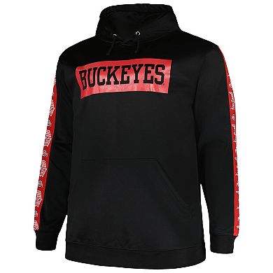 Men's Profile Black Ohio State Buckeyes Big & Tall Fleece Pullover Hoodie