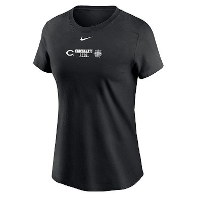 Women's Nike Black Cincinnati Reds Over Shoulder T-Shirt