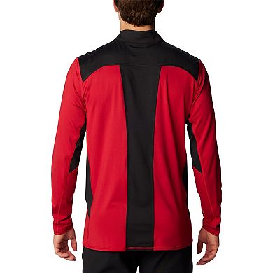 Men's Columbia Cardinal Arkansas Razorbacks Tech Trail™ Omni-Shade Quarter-Zip Top