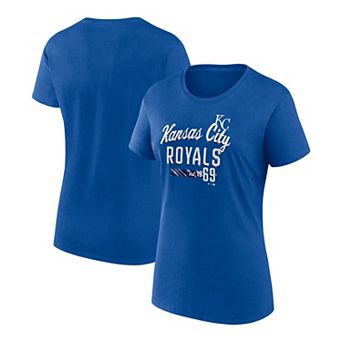 Women's Fanatics Branded Royal Kansas City Royals Logo T-Shirt