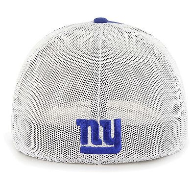 Men's '47 Royal New York Giants Leather Head Flex Hat