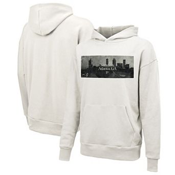 Unisex Majestic Threads White Atlanta Falcons Sundays Skyline Pullover Hoodie