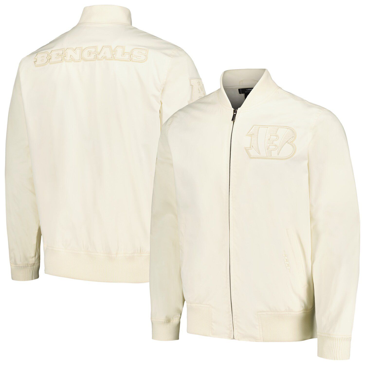 Pro Standard Braves Old English Full-Snap Varsity Jacket - Men's