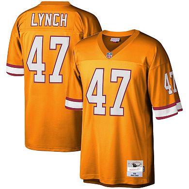 Men's Mitchell & Ness John Lynch Orange Tampa Bay Buccaneers Big & Tall 1995 Legacy Retired Player Jersey