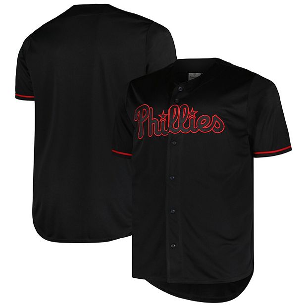 Philadelphia Phillies Profile Big & Tall Blackout Replica Jersey