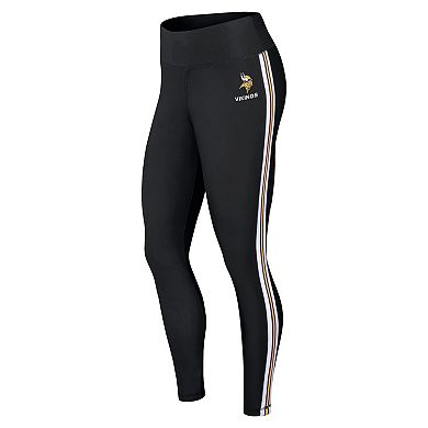 Women's WEAR by Erin Andrews Black Minnesota Vikings Color Block Leggings