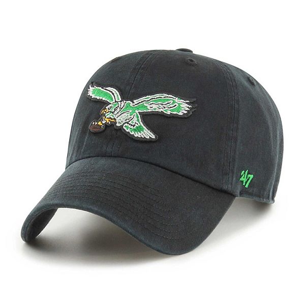 Men's '47 Black Philadelphia Eagles Clean Up Legacy Adjustable Hat