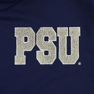 Women's Gameday Couture Navy/Black Penn State Nittany Lions Matchmaker Diagonal Cowl Pullover Hoodie