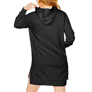 Women's Gameday Couture Black Clemson Tigers Take a Knee Raglan Hooded Sweatshirt Dress
