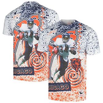 Men's Mitchell & Ness Walter Payton White Chicago Bears Retired Player Name & Number Burst T-Shirt