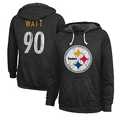 Women's Starter Black Pittsburgh Steelers Insight Crop Tri-Blend Long Sleeve T-Shirt Size: Medium