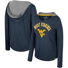 Men's Columbia Navy West Virginia Mountaineers Terminal Shot Omni-Shade  Omni-Wick Long Sleeve T-Shirt