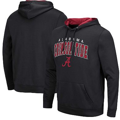 Men's Colosseum Black Alabama Crimson Tide ResistanceÂ Pullover Hoodie