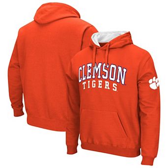 Men's Colosseum Orange Clemson Tigers Double Arch Pullover Hoodie
