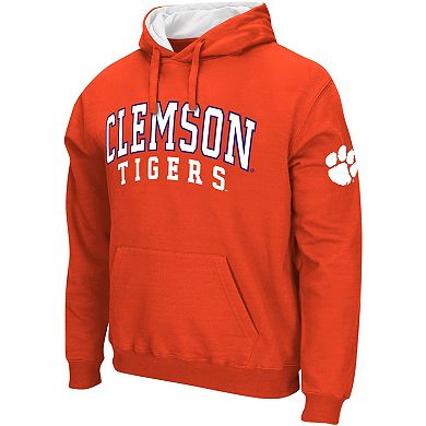 Men's Colosseum Orange Clemson Tigers Double Arch Pullover Hoodie