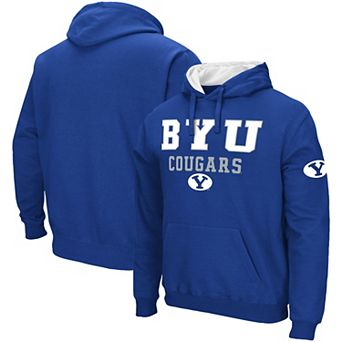 Men's Colosseum Royal BYU Cougars Sunrise Pullover Hoodie